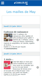 Mobile Screenshot of lesmaillesdemay.canalblog.com
