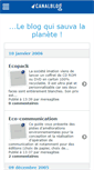 Mobile Screenshot of planetebio.canalblog.com