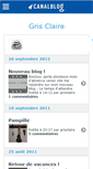 Mobile Screenshot of grisclaire.canalblog.com