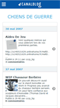 Mobile Screenshot of chiensdeguerre.canalblog.com