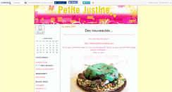 Desktop Screenshot of petitejustine.canalblog.com