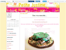 Tablet Screenshot of petitejustine.canalblog.com