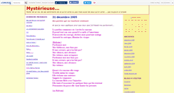 Desktop Screenshot of mysterieuse.canalblog.com