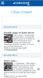 Mobile Screenshot of elancreatif.canalblog.com