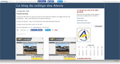 Desktop Screenshot of collegedesalexis.canalblog.com