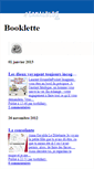 Mobile Screenshot of booklette.canalblog.com