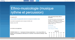 Desktop Screenshot of gdethnomusologie.canalblog.com