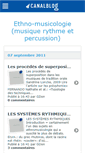 Mobile Screenshot of gdethnomusologie.canalblog.com