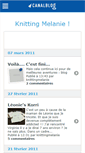 Mobile Screenshot of knittingmelanie.canalblog.com