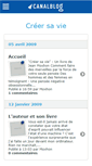 Mobile Screenshot of creersavie.canalblog.com