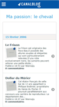 Mobile Screenshot of chevalpassion.canalblog.com