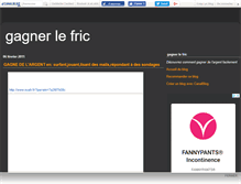 Tablet Screenshot of gagnerlefric.canalblog.com