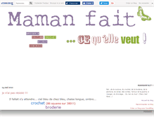 Tablet Screenshot of mamanfait.canalblog.com
