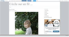 Desktop Screenshot of cecilesurunfil.canalblog.com
