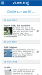 Mobile Screenshot of cecilesurunfil.canalblog.com