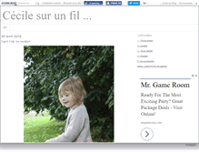 Tablet Screenshot of cecilesurunfil.canalblog.com