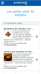 Mobile Screenshot of platsbabette.canalblog.com