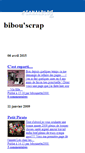 Mobile Screenshot of bibouscrap.canalblog.com