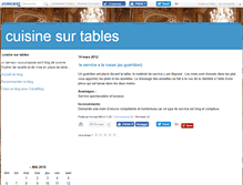 Tablet Screenshot of cuisinesurtables.canalblog.com