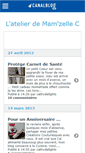 Mobile Screenshot of latelierdemllec.canalblog.com