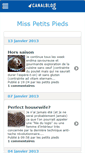 Mobile Screenshot of misspetitspieds.canalblog.com