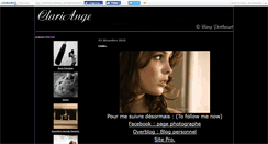 Desktop Screenshot of clariange.canalblog.com