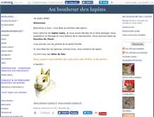 Tablet Screenshot of bonheurlapins.canalblog.com