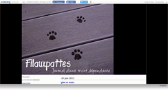 Desktop Screenshot of filauxpattes.canalblog.com
