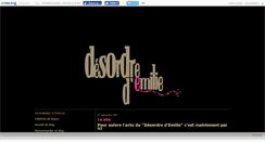 Desktop Screenshot of desordredemilie.canalblog.com