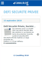 Mobile Screenshot of defisecurite.canalblog.com