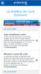 Mobile Screenshot of lordruthwen.canalblog.com