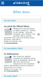 Mobile Screenshot of douxbillet.canalblog.com