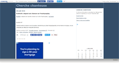 Desktop Screenshot of cherchechanteuse.canalblog.com