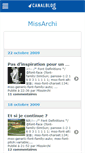 Mobile Screenshot of missarchi.canalblog.com