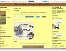 Tablet Screenshot of mamzellecreative.canalblog.com