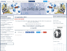 Tablet Screenshot of lescartesdesam.canalblog.com