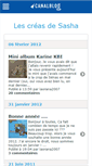 Mobile Screenshot of lescreasdesasha.canalblog.com