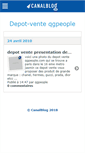 Mobile Screenshot of depotventeluxe.canalblog.com