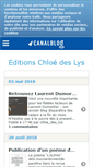 Mobile Screenshot of chloedeslysblog.canalblog.com