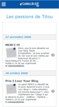 Mobile Screenshot of passionsdetitou.canalblog.com