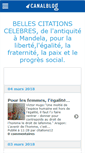 Mobile Screenshot of bellescitations.canalblog.com