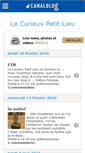 Mobile Screenshot of curieupetitlieu.canalblog.com