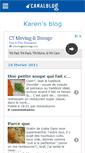 Mobile Screenshot of karensblog.canalblog.com