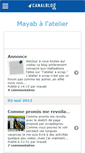 Mobile Screenshot of mayabalatelier.canalblog.com