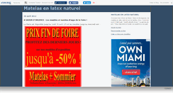 Desktop Screenshot of matelaslatex.canalblog.com