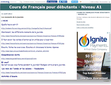 Tablet Screenshot of francaisdebutant.canalblog.com