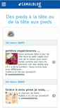 Mobile Screenshot of delateteauxpieds.canalblog.com