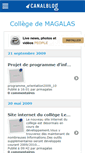 Mobile Screenshot of collegedemagalas.canalblog.com