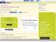 Tablet Screenshot of collegedemagalas.canalblog.com