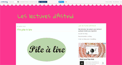 Desktop Screenshot of lecturesdastrid.canalblog.com